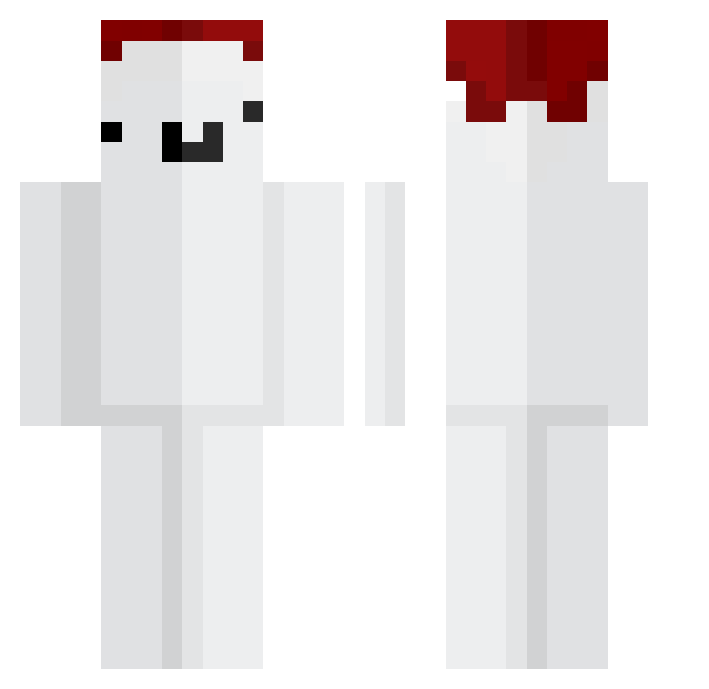 MrHelvijs Minecraft skin, front and back view