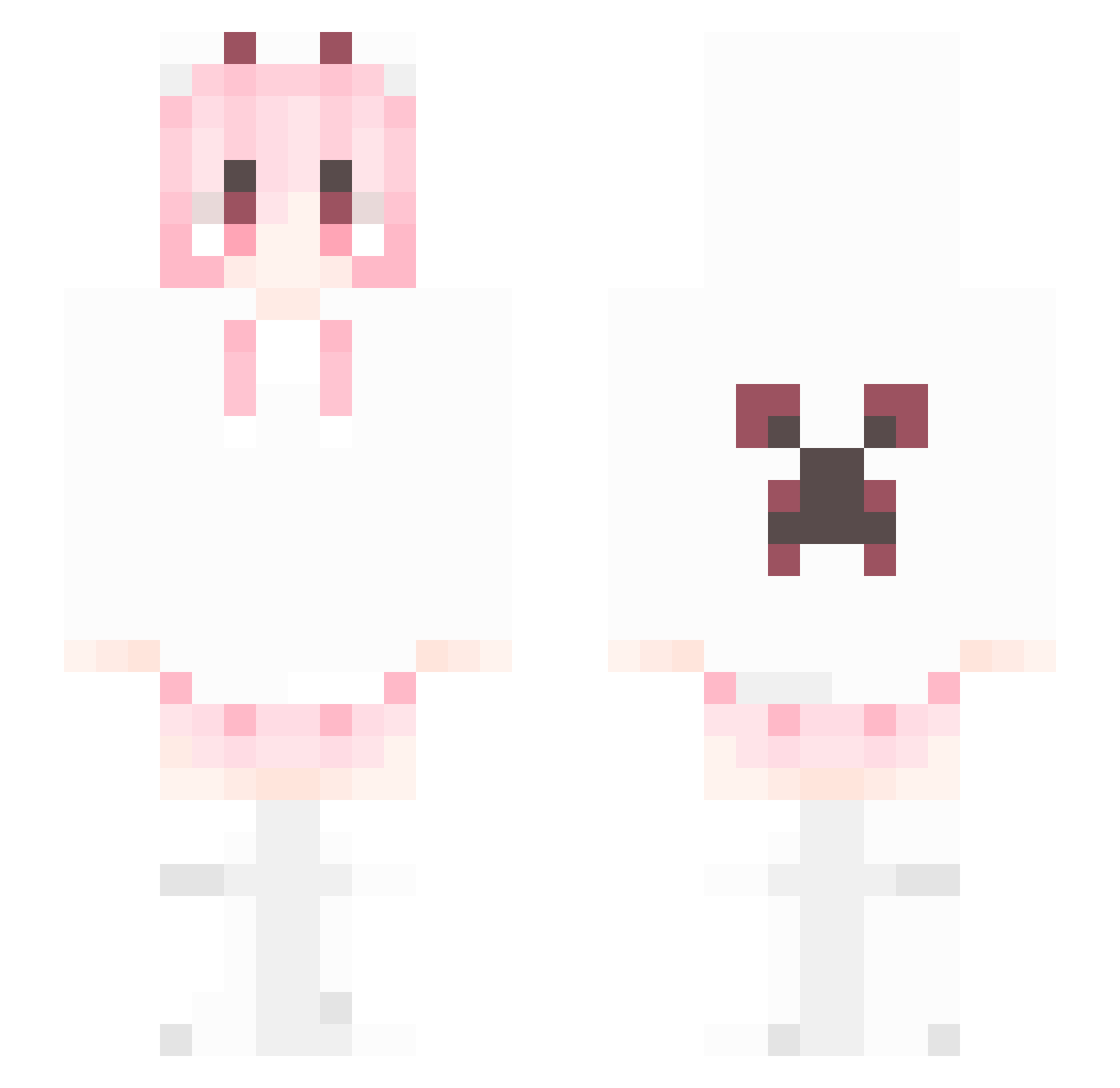 rnmbcnm Minecraft skin, front and back view