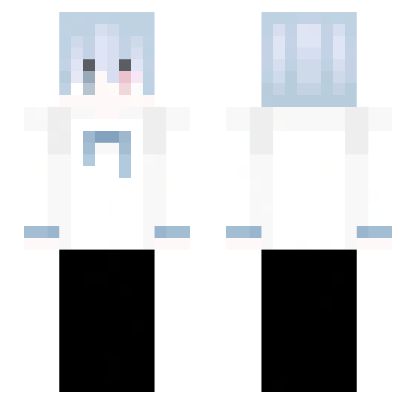 ccrimes Minecraft skin, front and back view