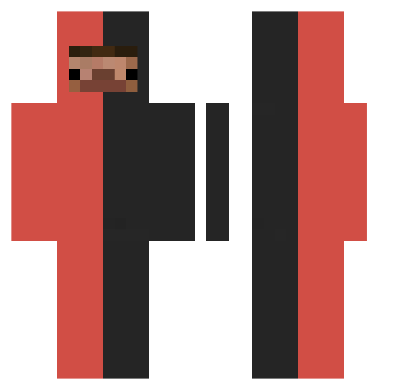 stevoo4Life Minecraft skin, front and back view