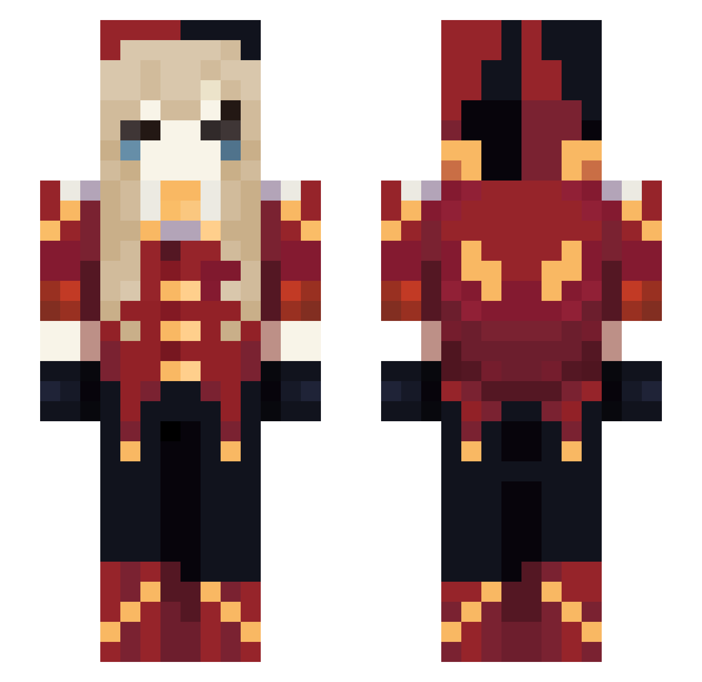 reconnectt_ Minecraft skin, front and back view