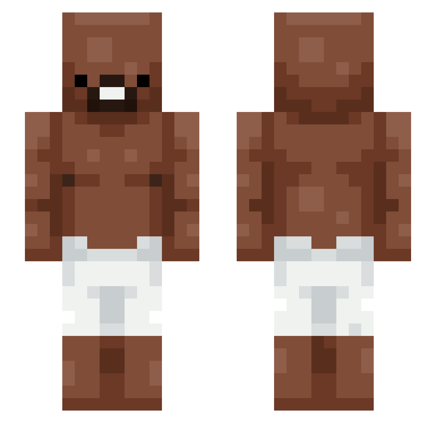 Axel_Wixxel Minecraft skin, front and back view