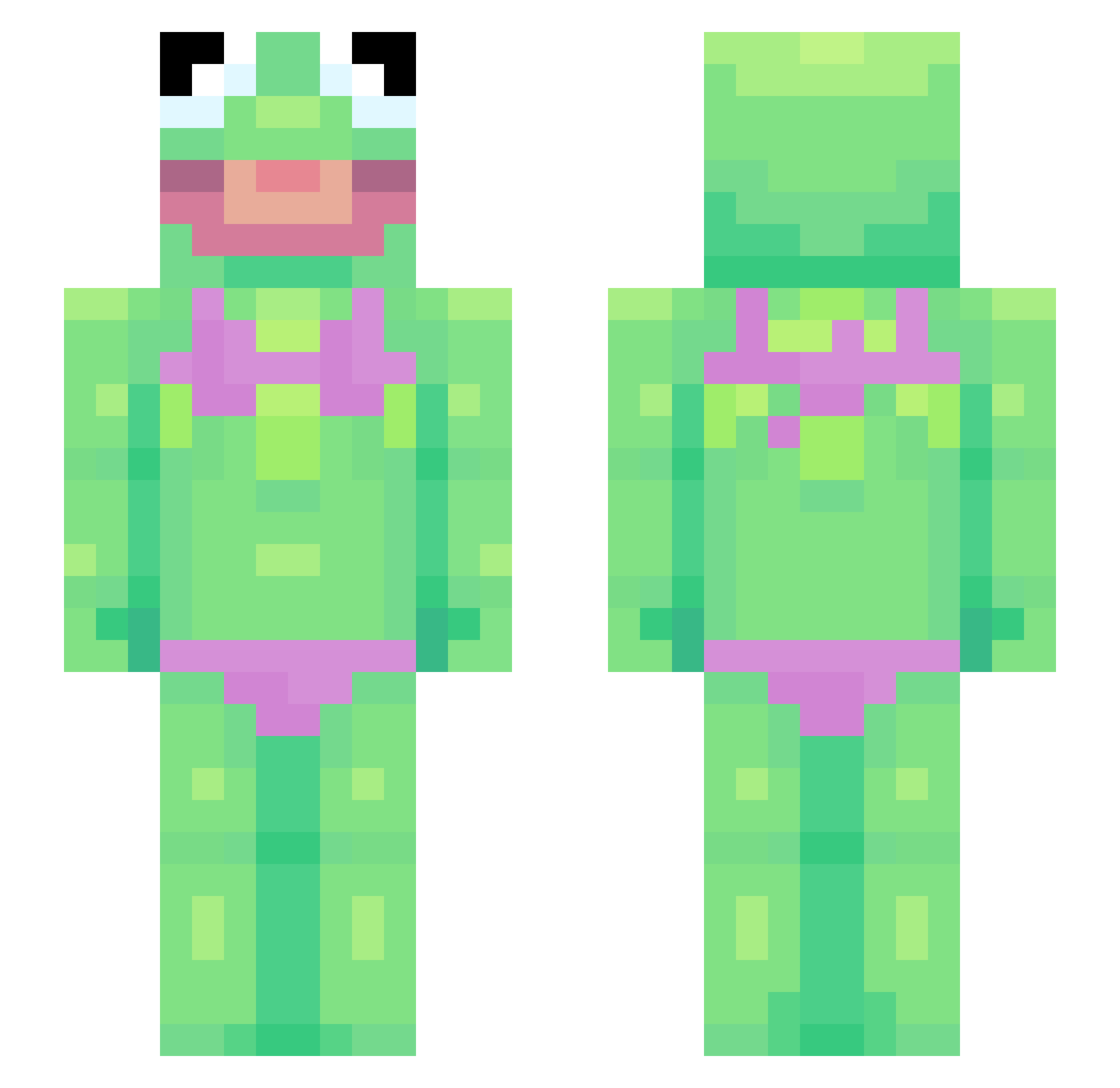 connnorL Minecraft skin, front and back view