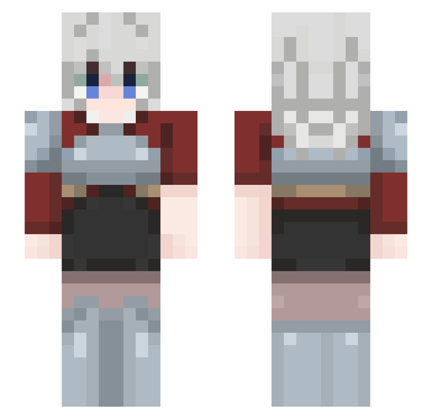 noahnoah545 Minecraft skin, front and back view