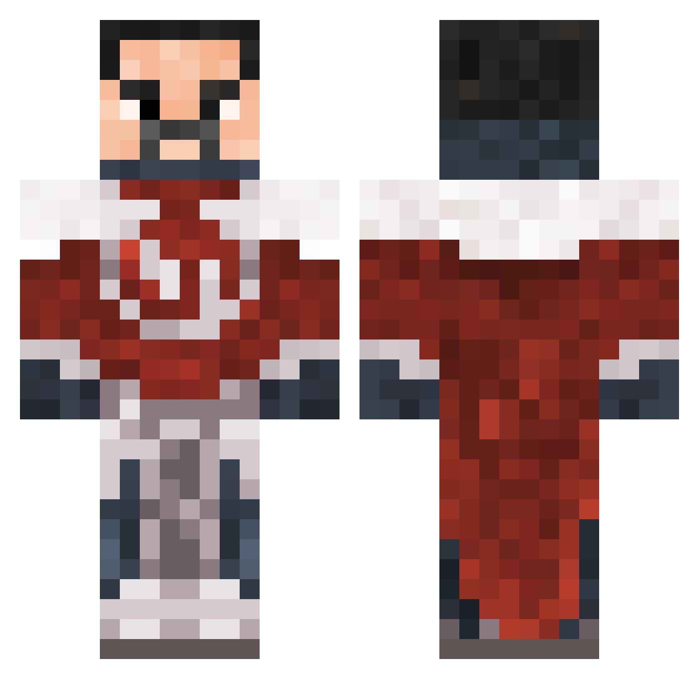 1_Grand_Regent_1 Minecraft skin, front and back view