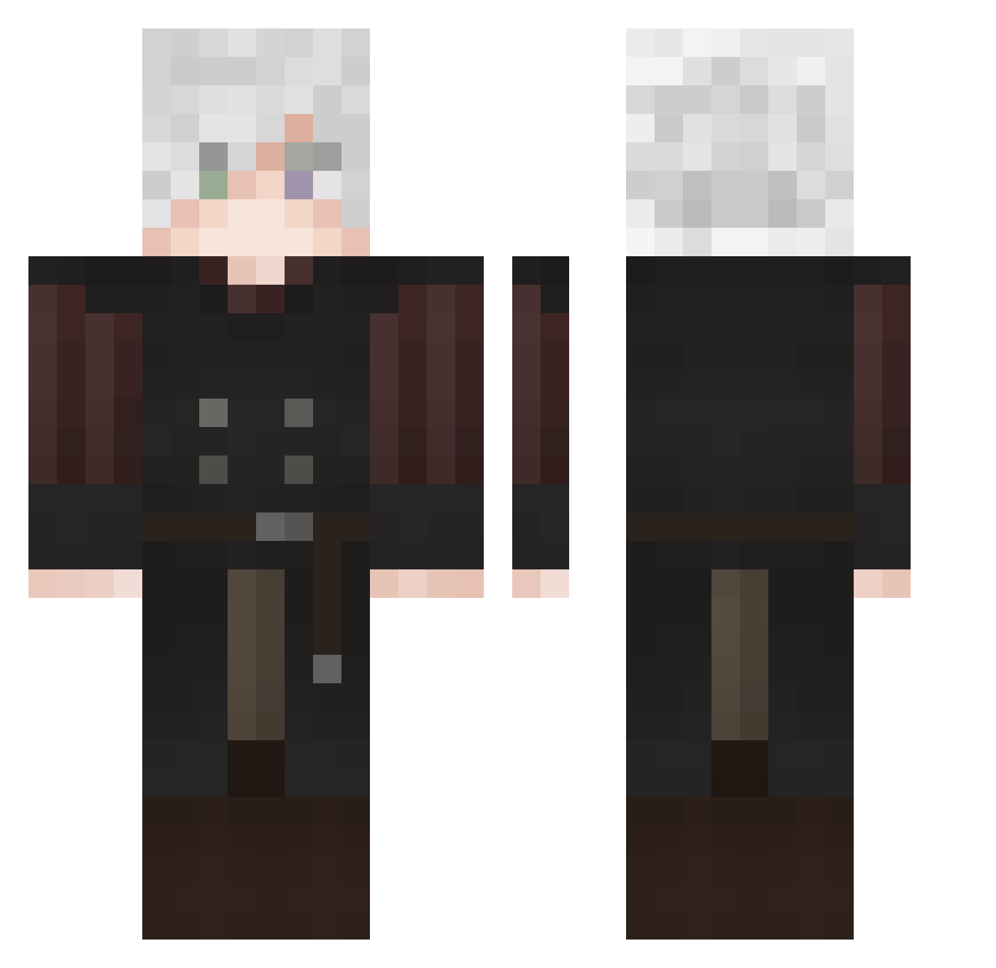 Shomai_ Minecraft skin, front and back view