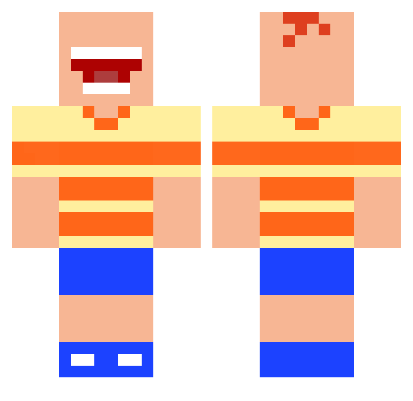diviiy Minecraft skin, front and back view