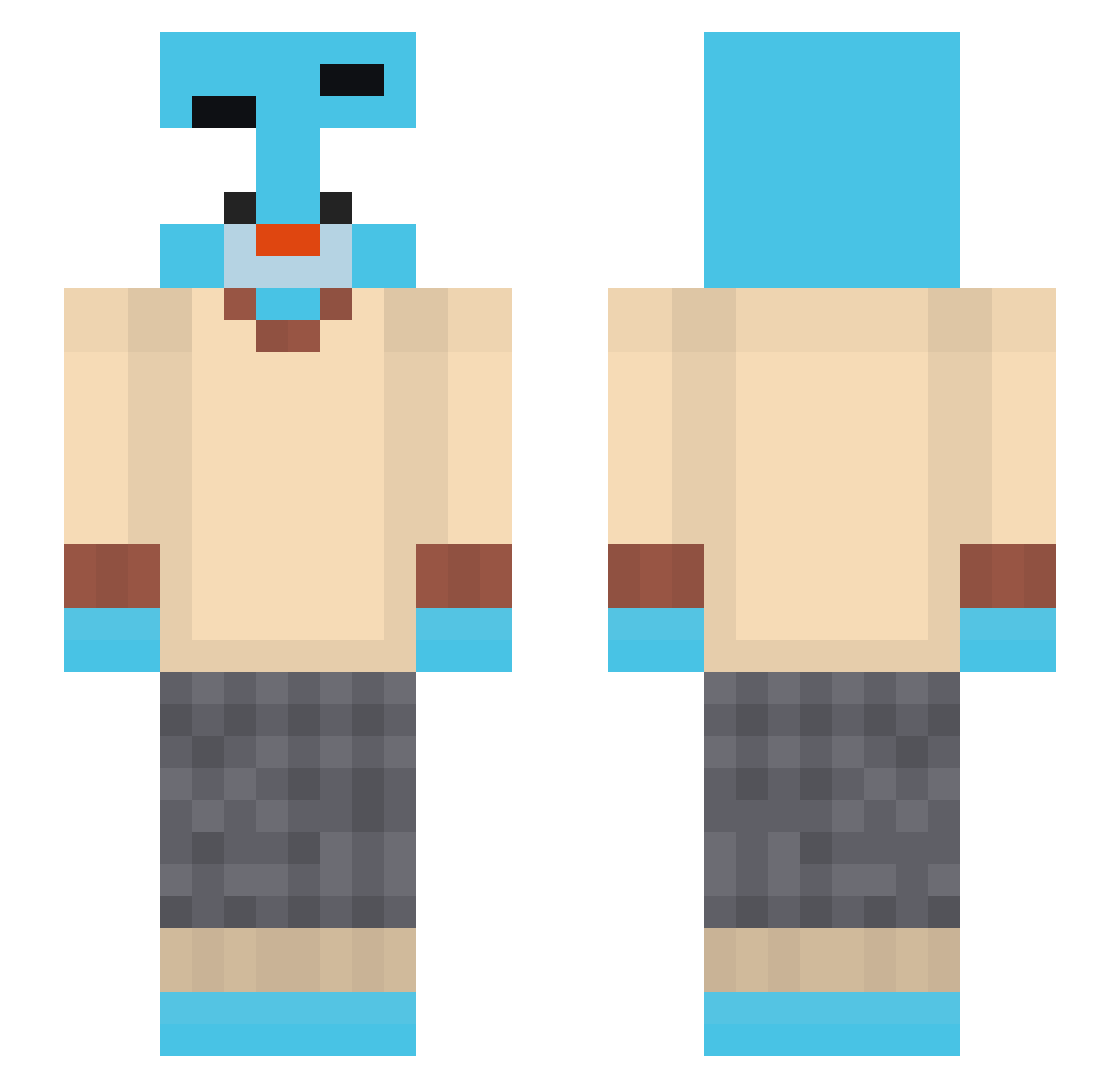 laforteza_ Minecraft skin, front and back view