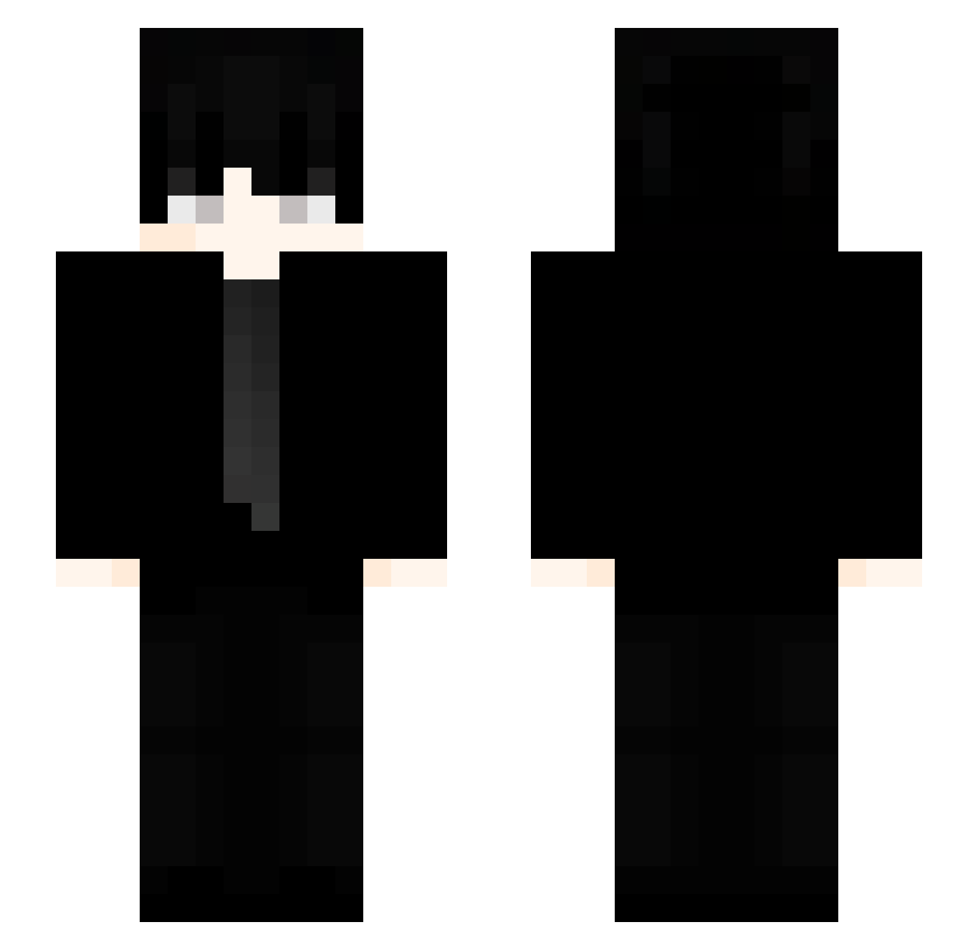 MosheFr Minecraft skin, front and back view