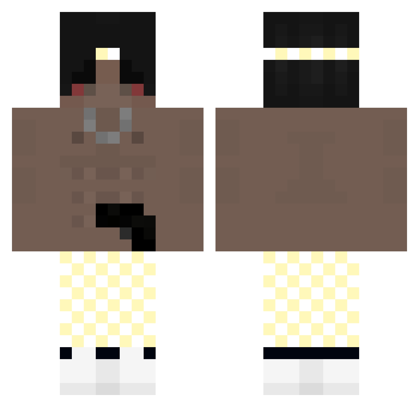 1bioly1 Minecraft skin, front and back view