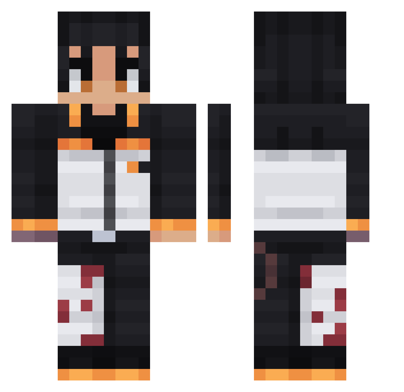 MalayaTockmachca Minecraft skin, front and back view