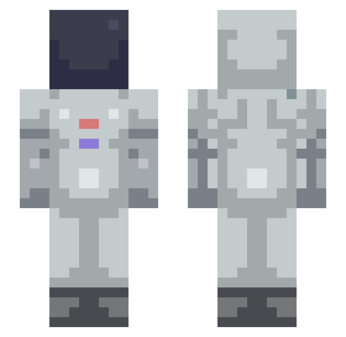 txcc_ Minecraft skin, front and back view