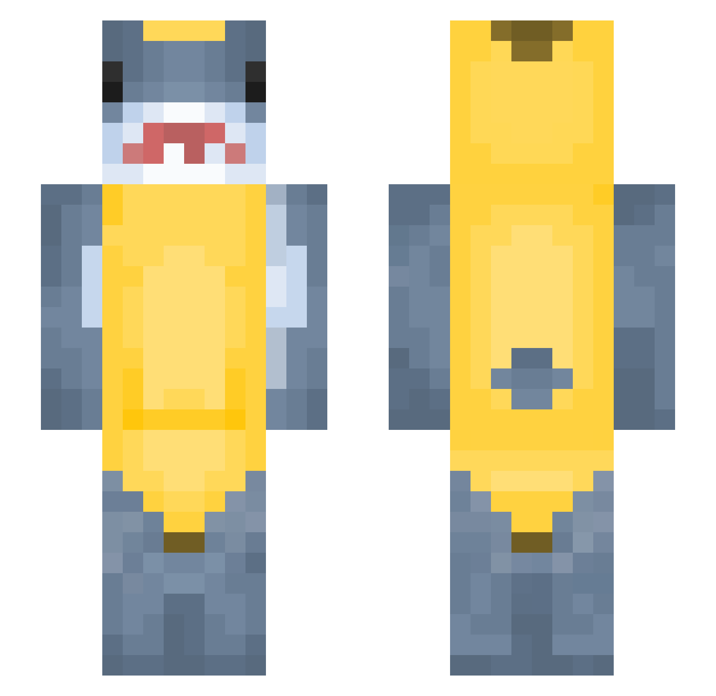 Solyn_i Minecraft skin, front and back view