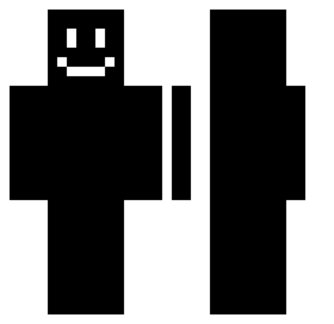 AaronOnCash Minecraft skin, front and back view