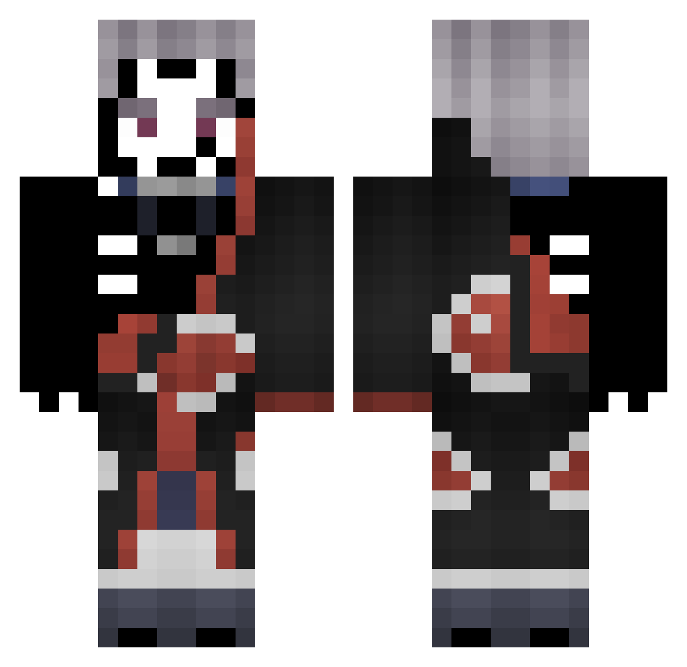 SirCroc0dile0 Minecraft skin, front and back view