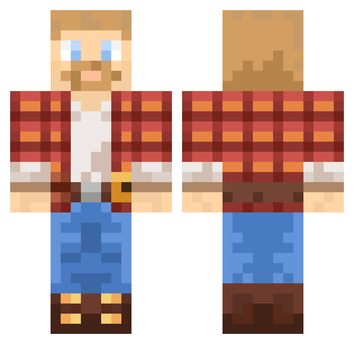 lil_olive_boi Minecraft skin, front and back view