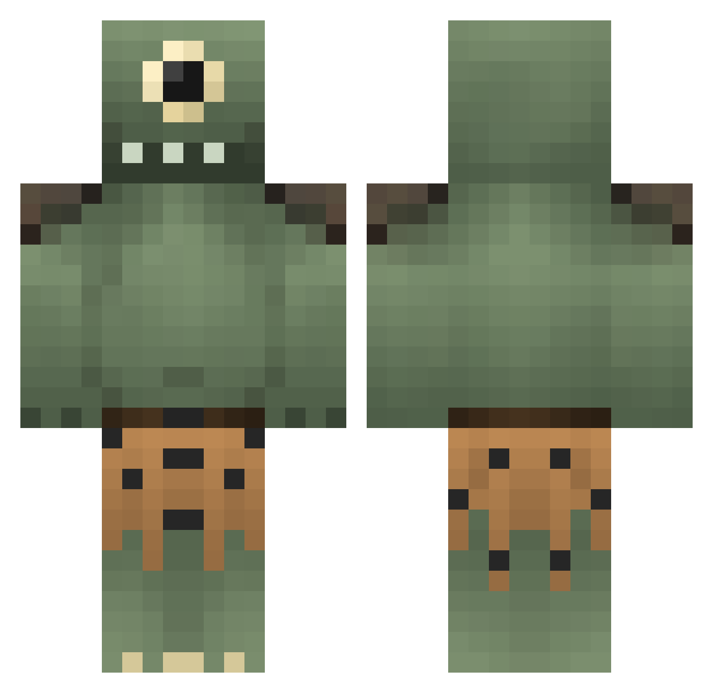 FrankTheGreatest Minecraft skin, front and back view