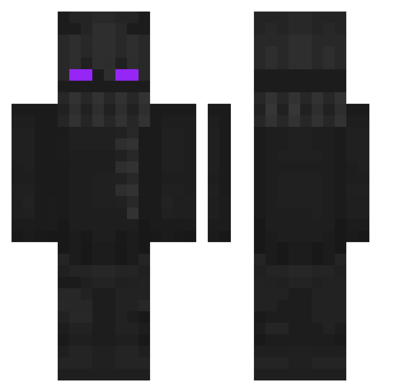 SweetMatter88 Minecraft skin, front and back view