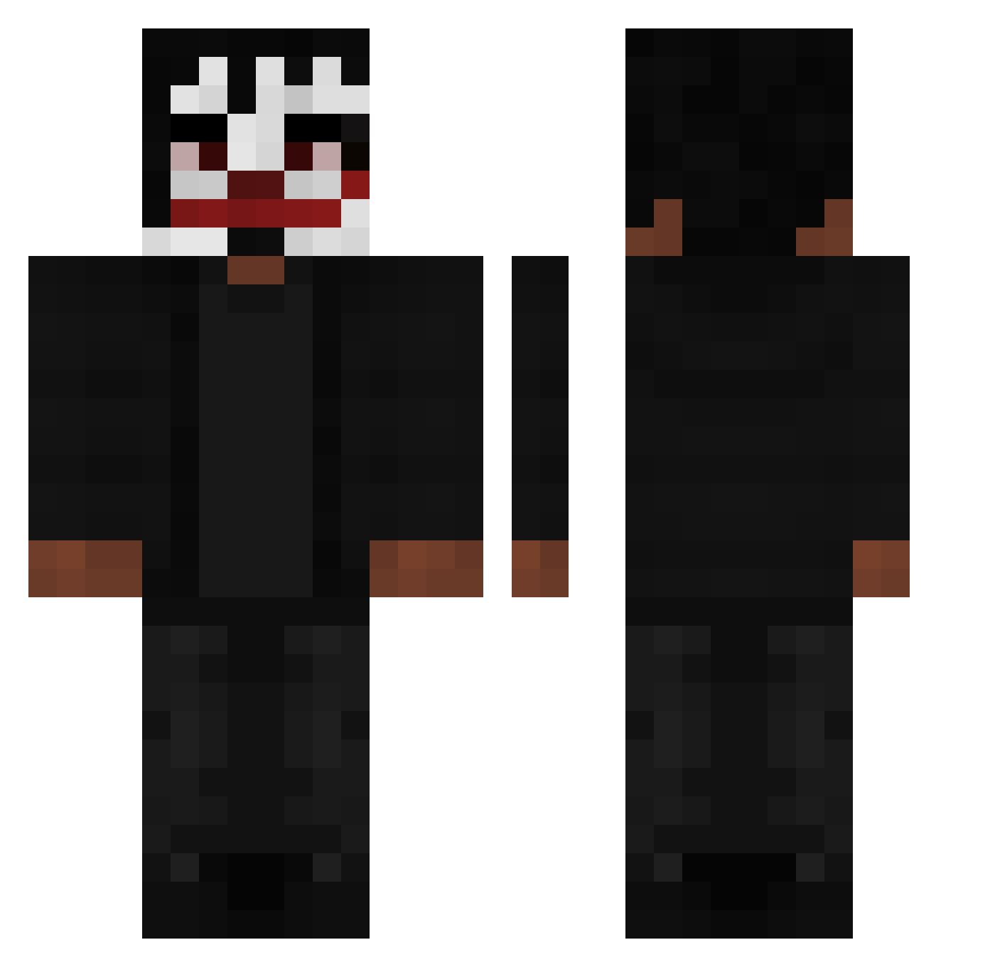 pawlik13 Minecraft skin, front and back view