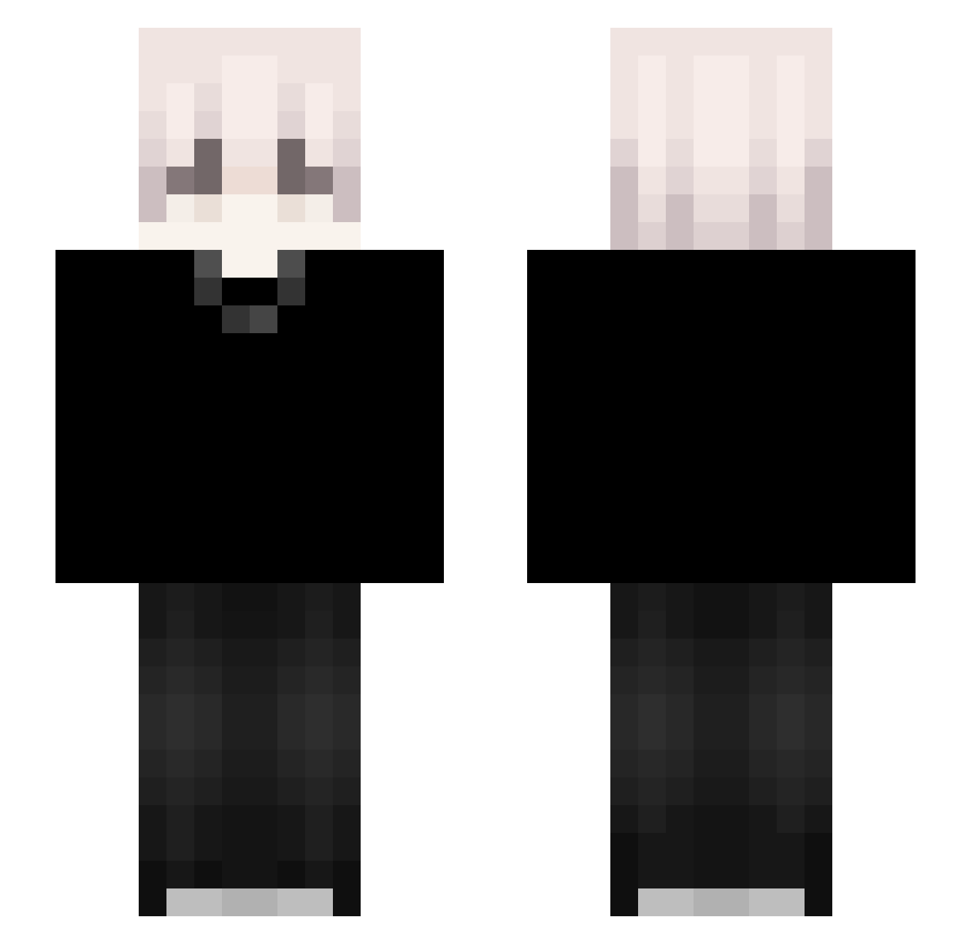 tesluh_2 Minecraft skin, front and back view