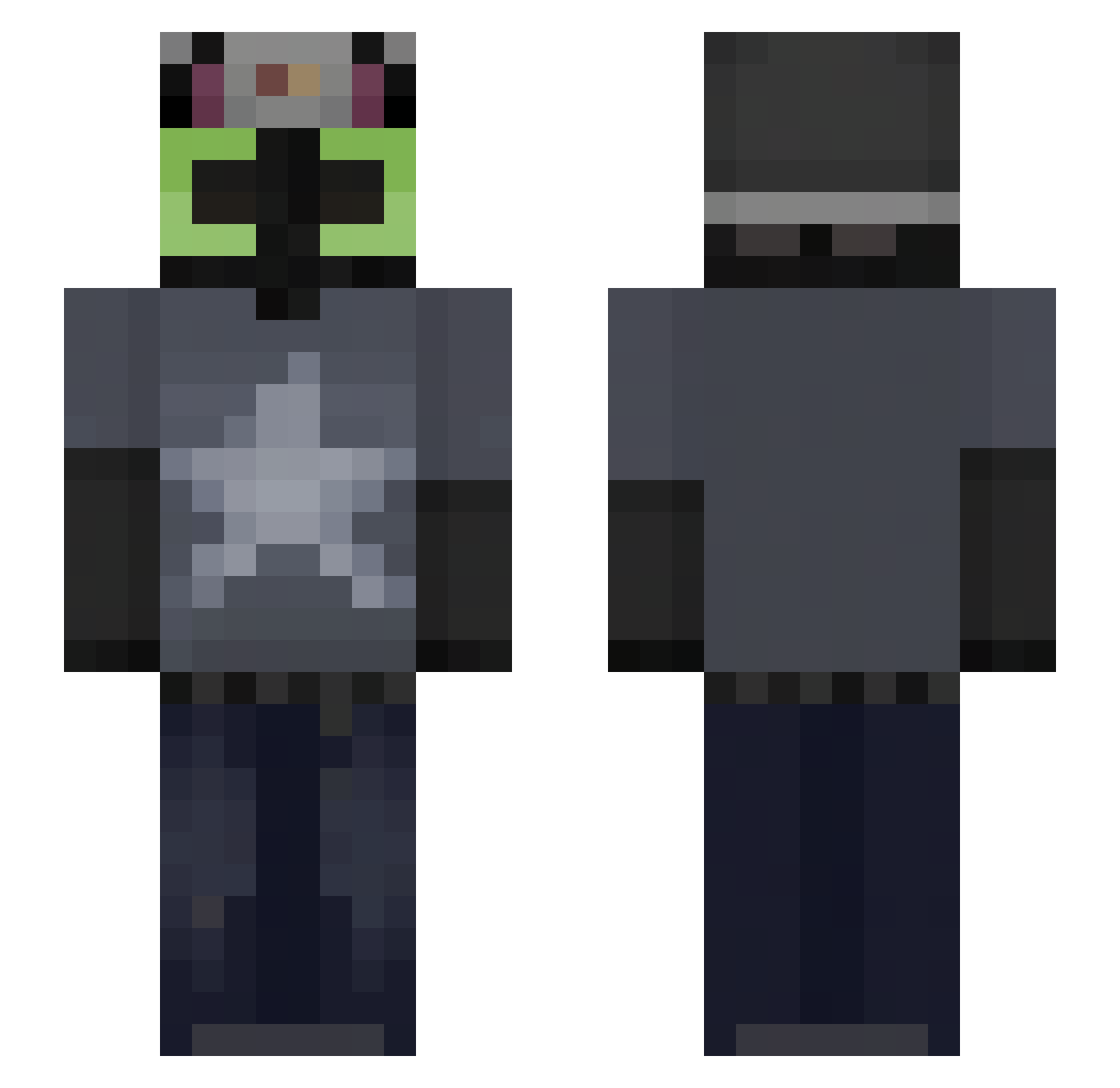 _ImAlwaysAFK_ Minecraft skin, front and back view