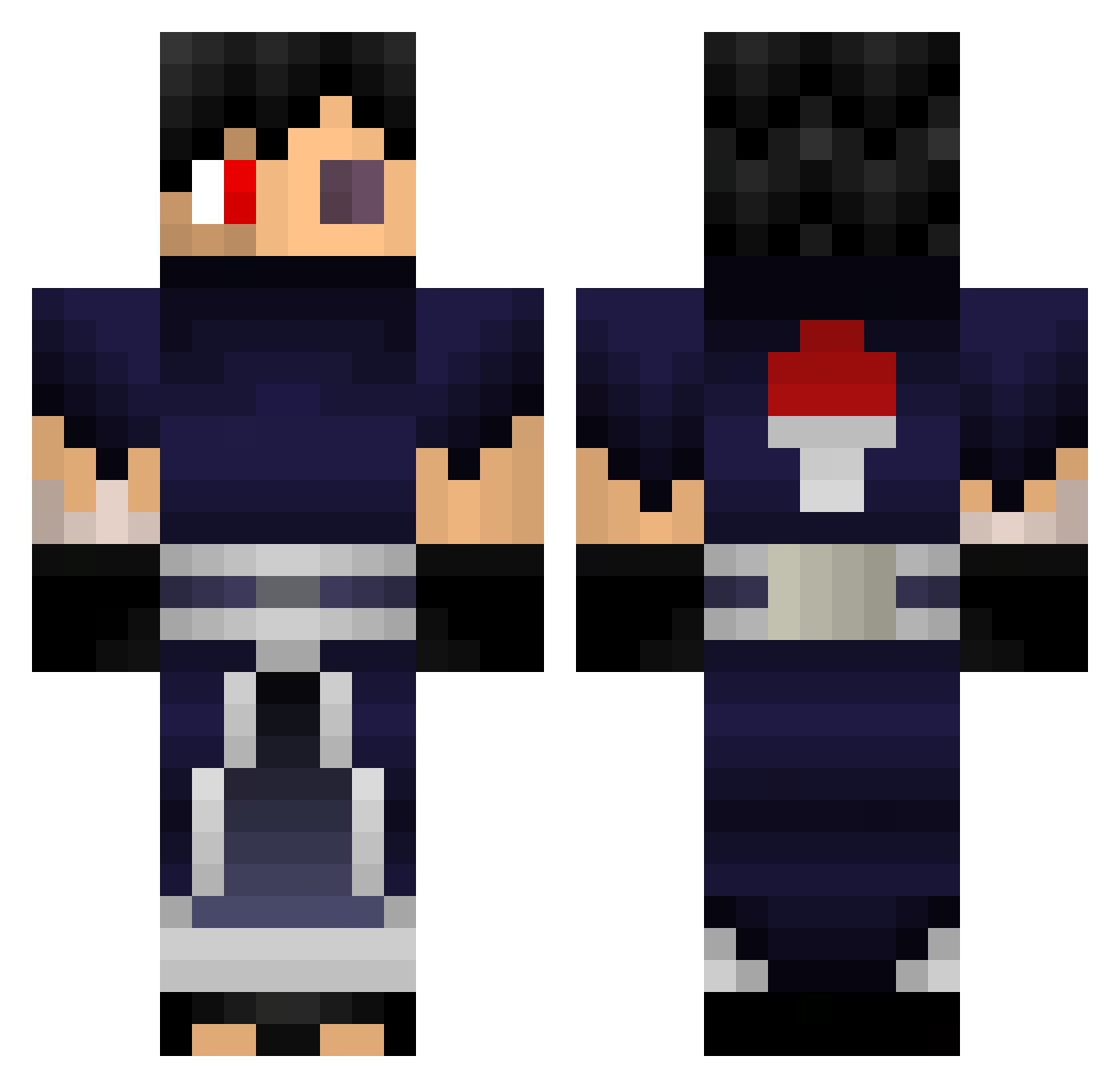 yusuf1641 Minecraft skin, front and back view
