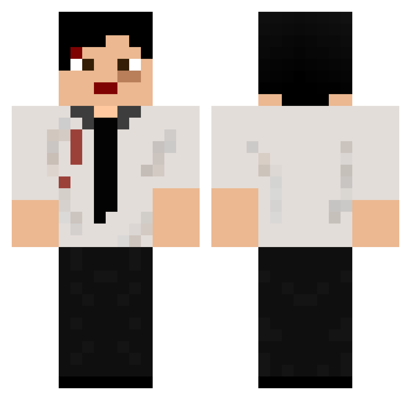 que_sera_sera8 Minecraft skin, front and back view