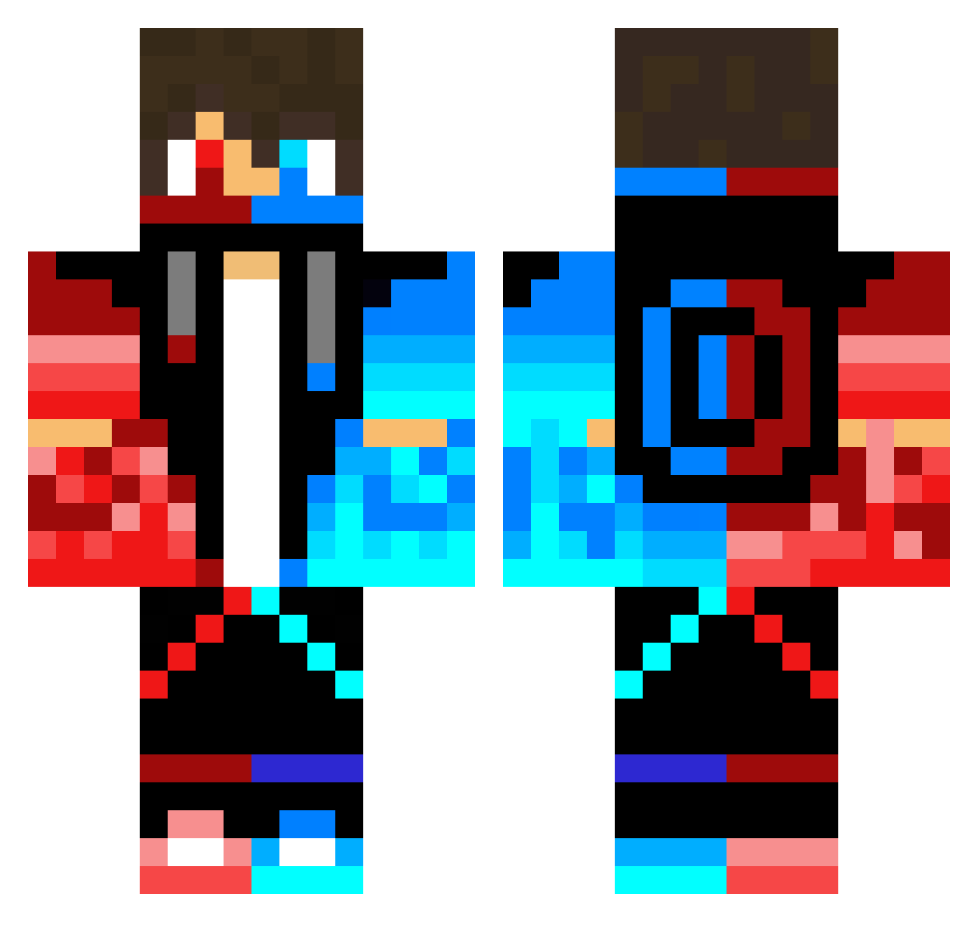 MushyHorsen Minecraft skin, front and back view