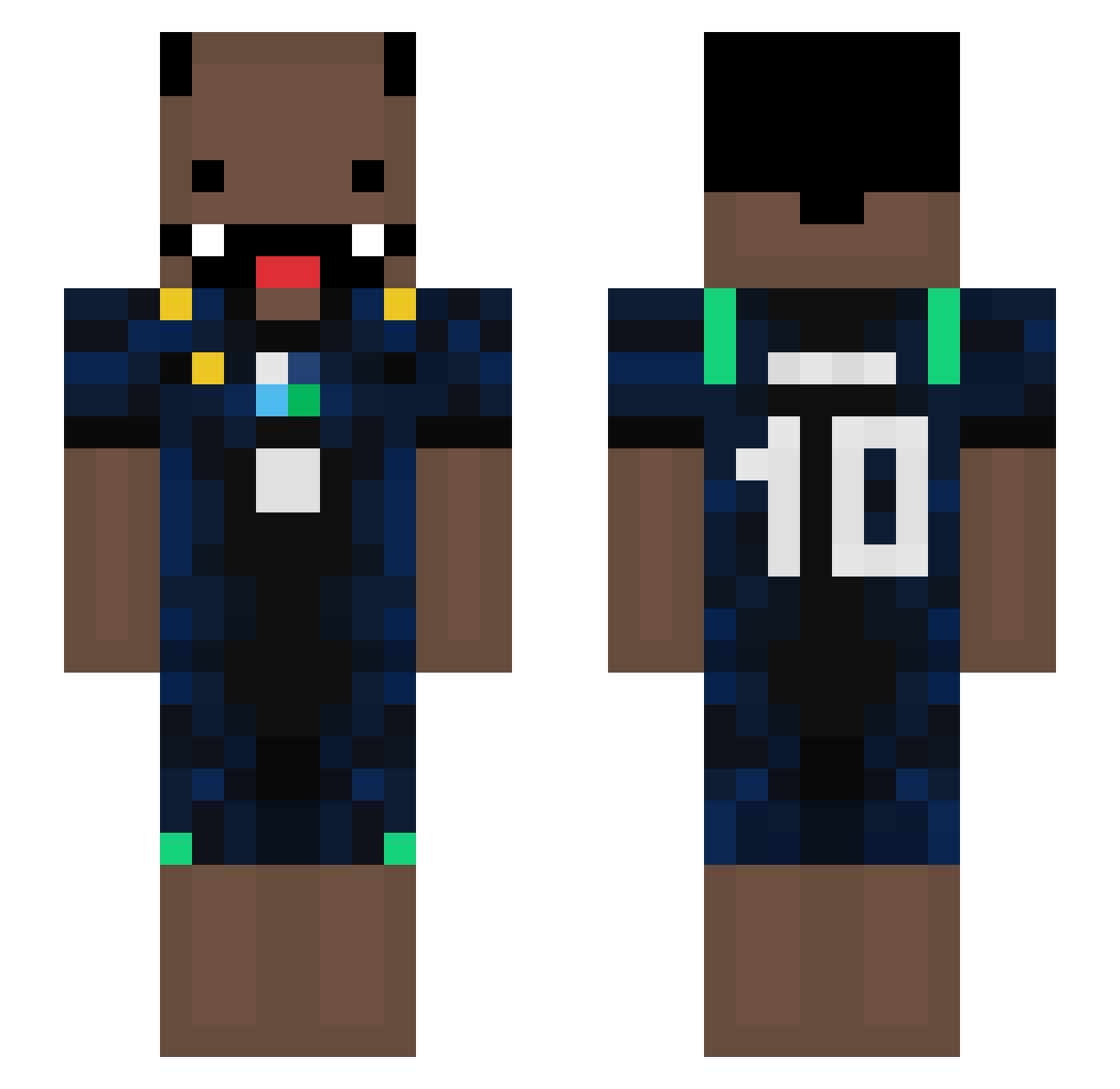 darkhw9_ Minecraft skin, front and back view