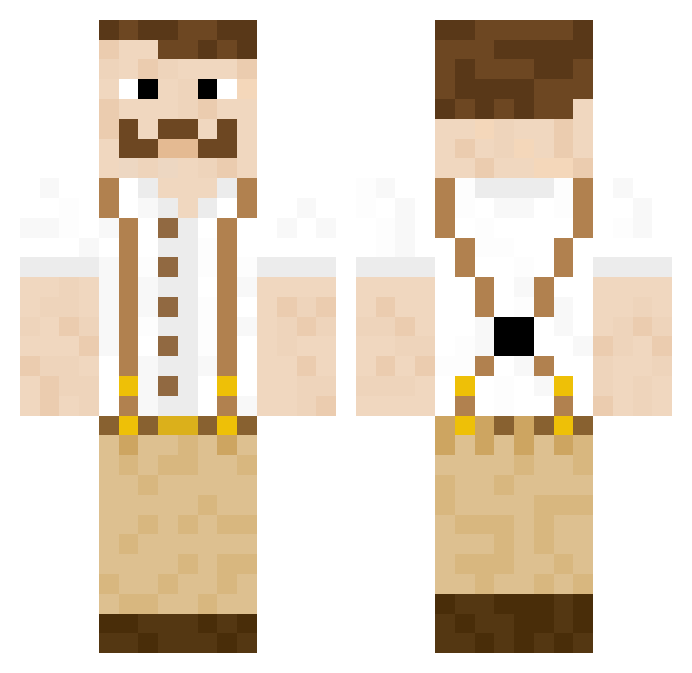 _Zafk1el_ Minecraft skin, front and back view