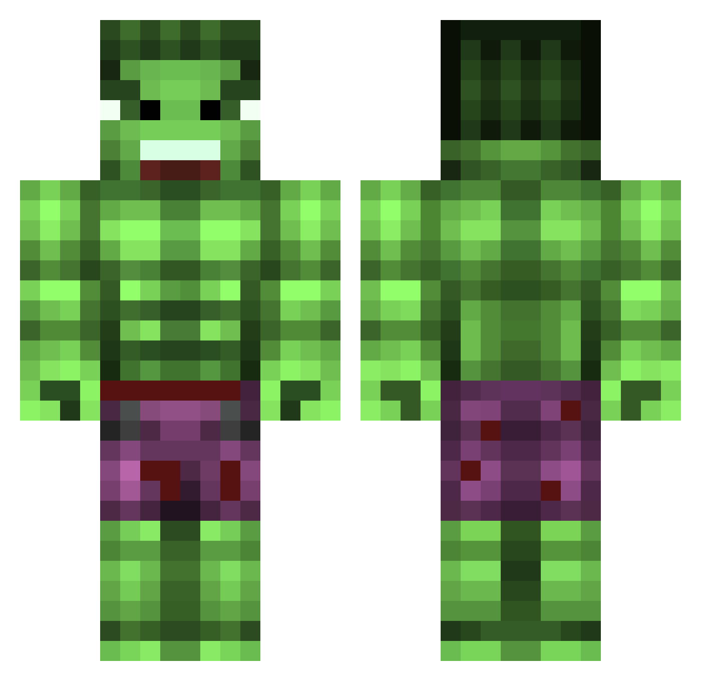Not_Supeer27 Minecraft skin, front and back view