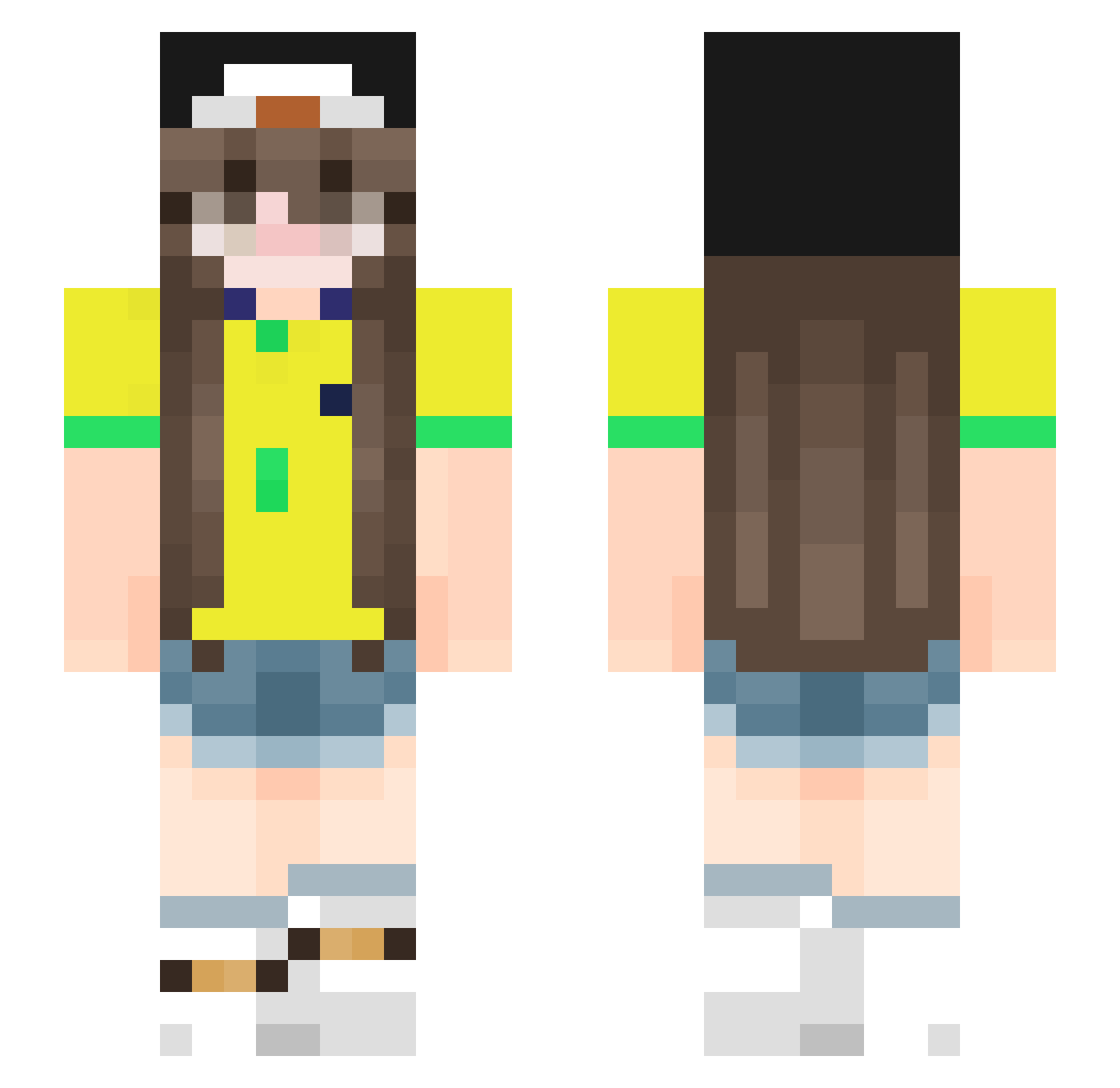 Ketxupi_ Minecraft skin, front and back view