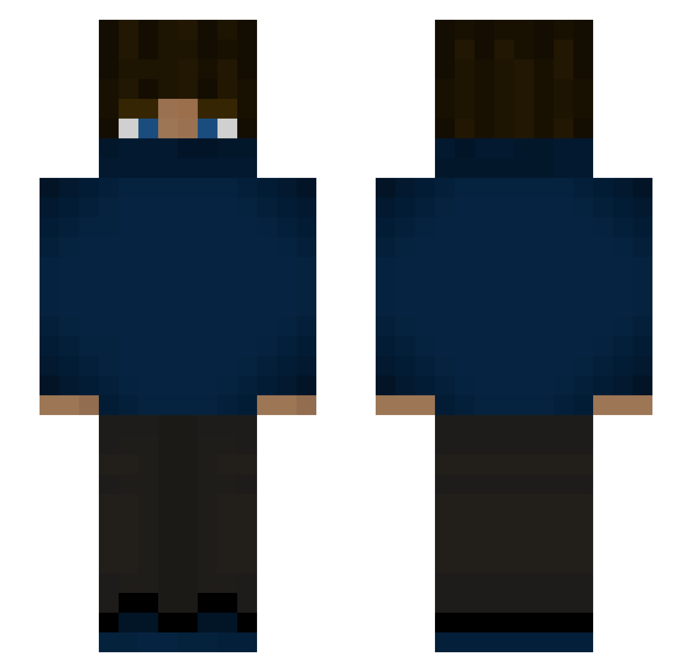 player12312 Minecraft skin, front and back view