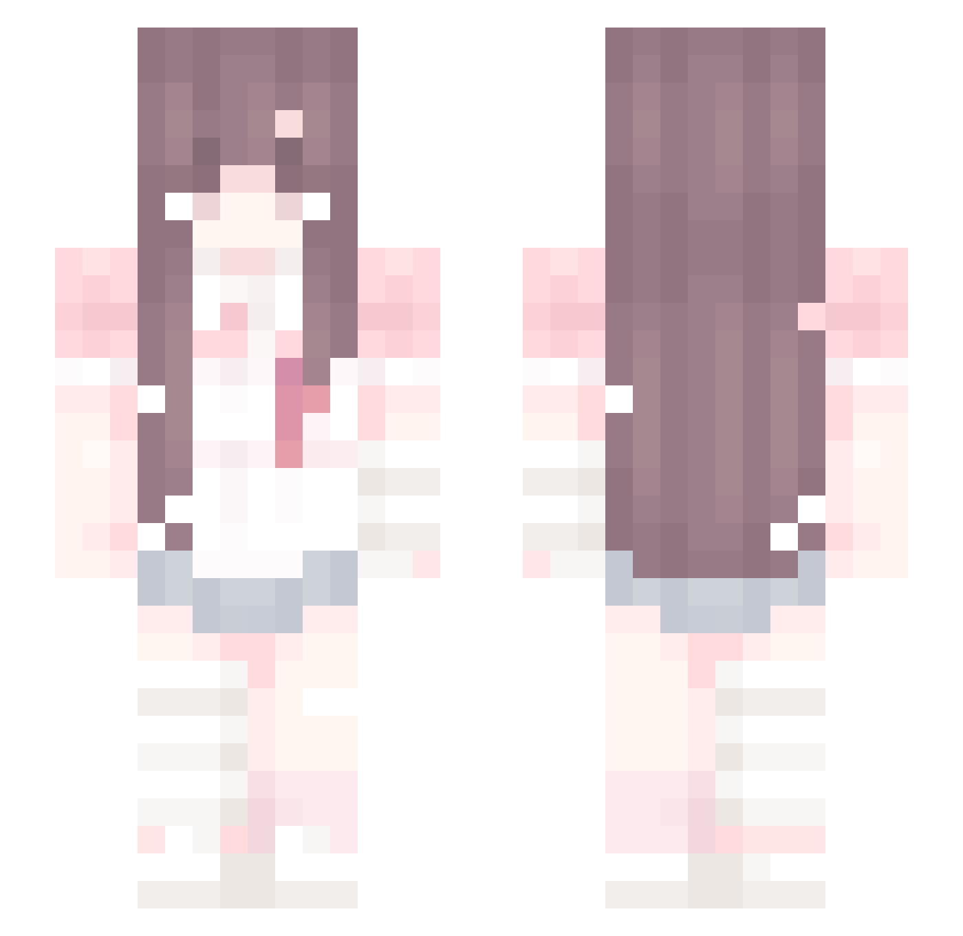 0nlyAlex Minecraft skin, front and back view