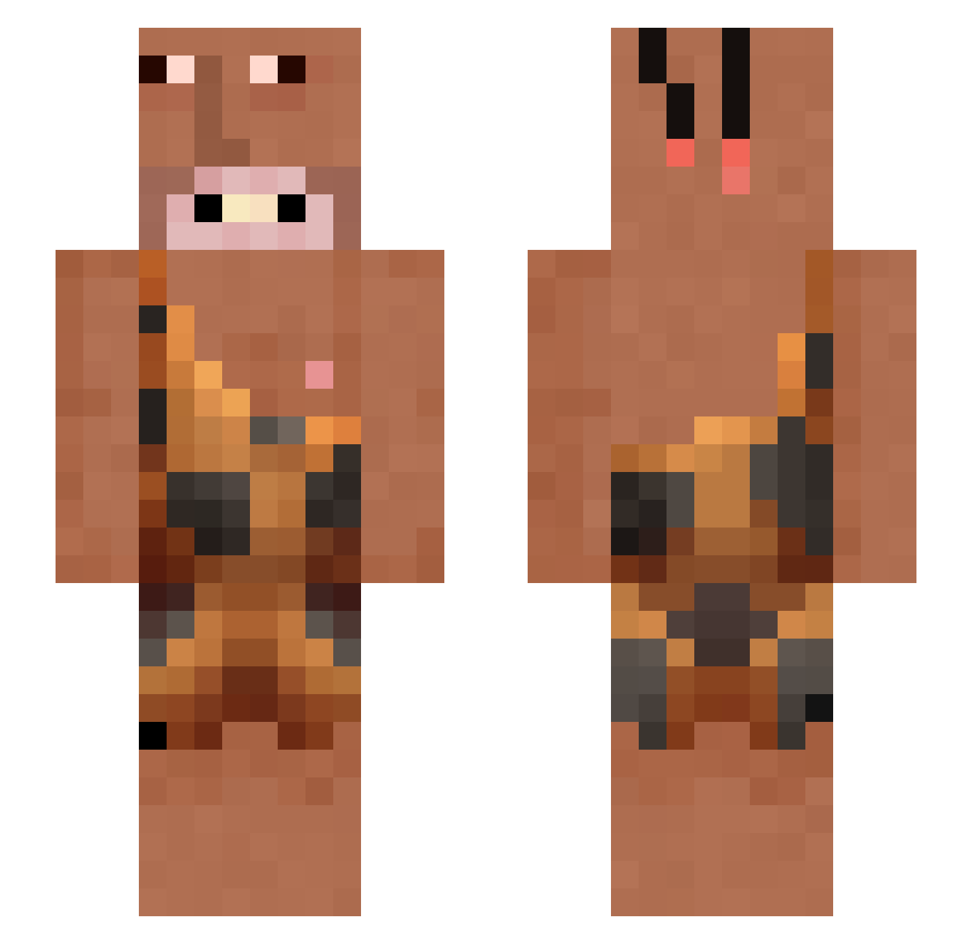 PrebenFlagstang Minecraft skin, front and back view
