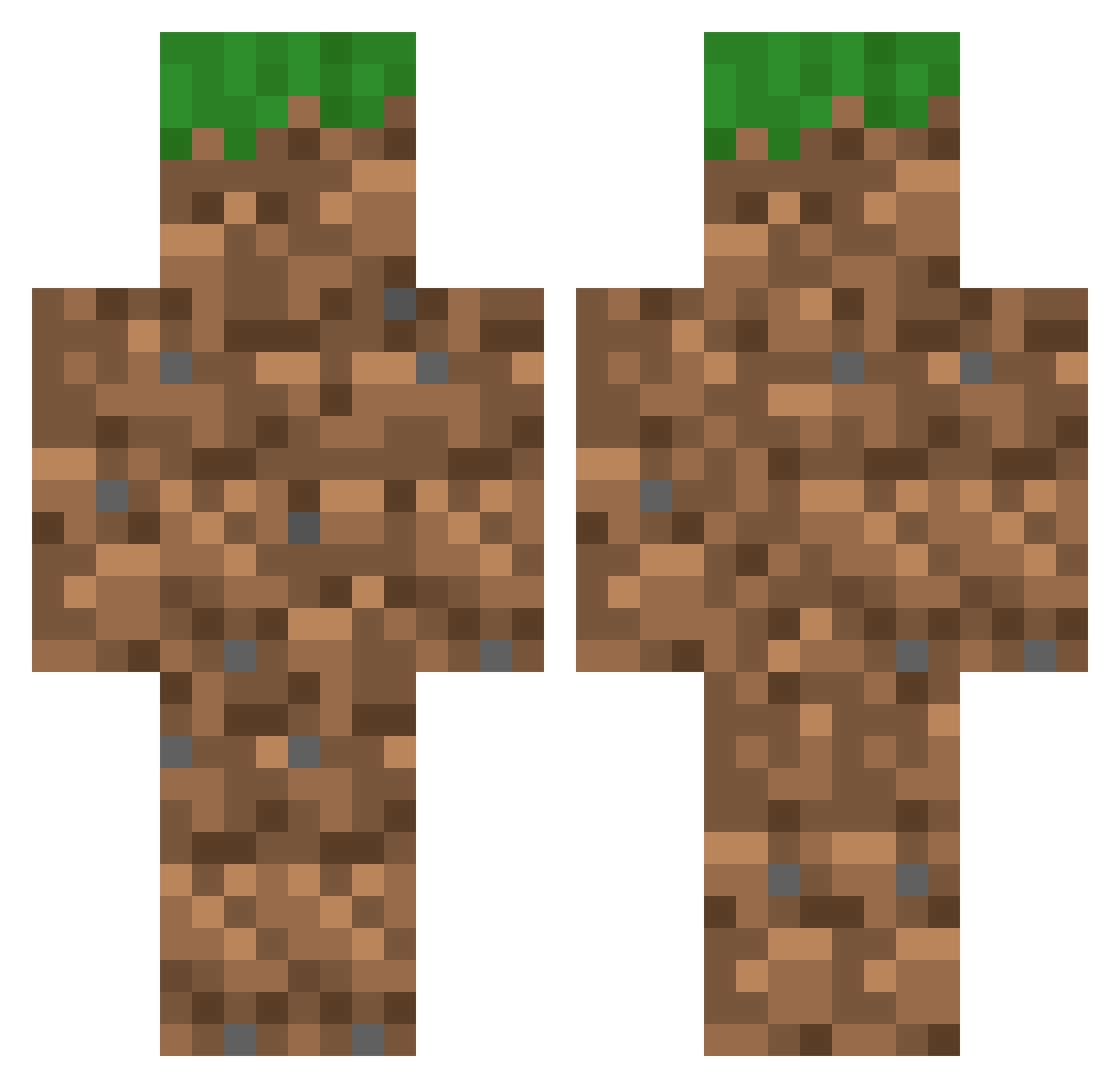 Manifesto00 Minecraft skin, front and back view
