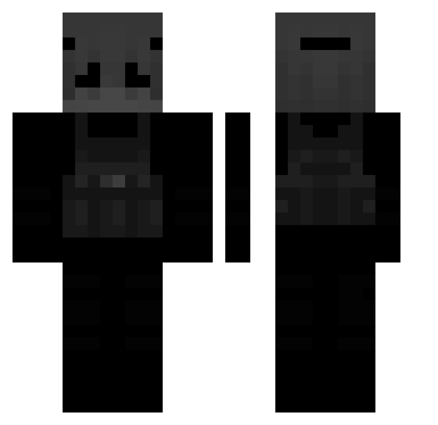 __Refilex Minecraft skin, front and back view