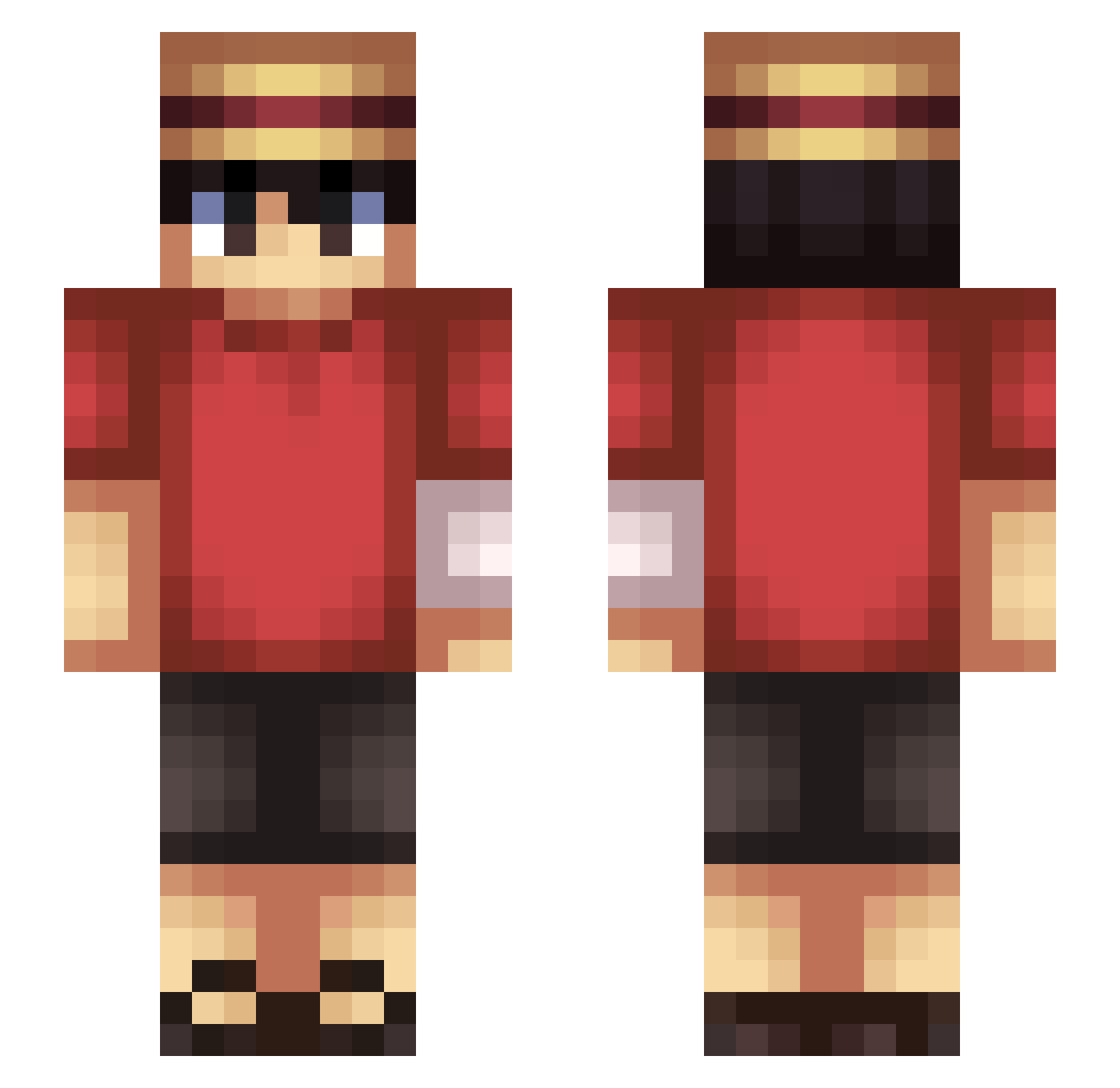 _ZerDox__ Minecraft skin, front and back view
