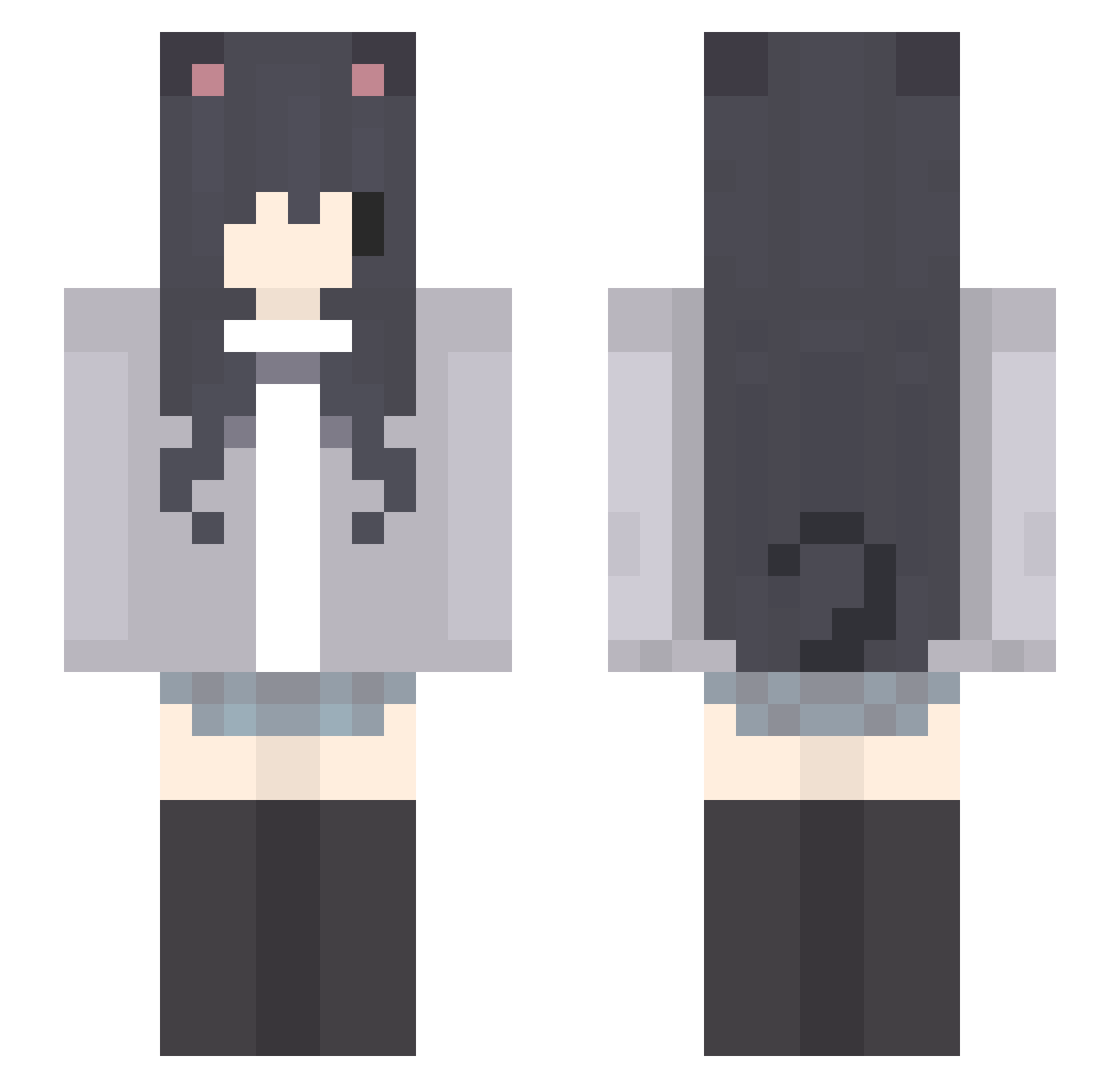 v3rva1n___ Minecraft skin, front and back view
