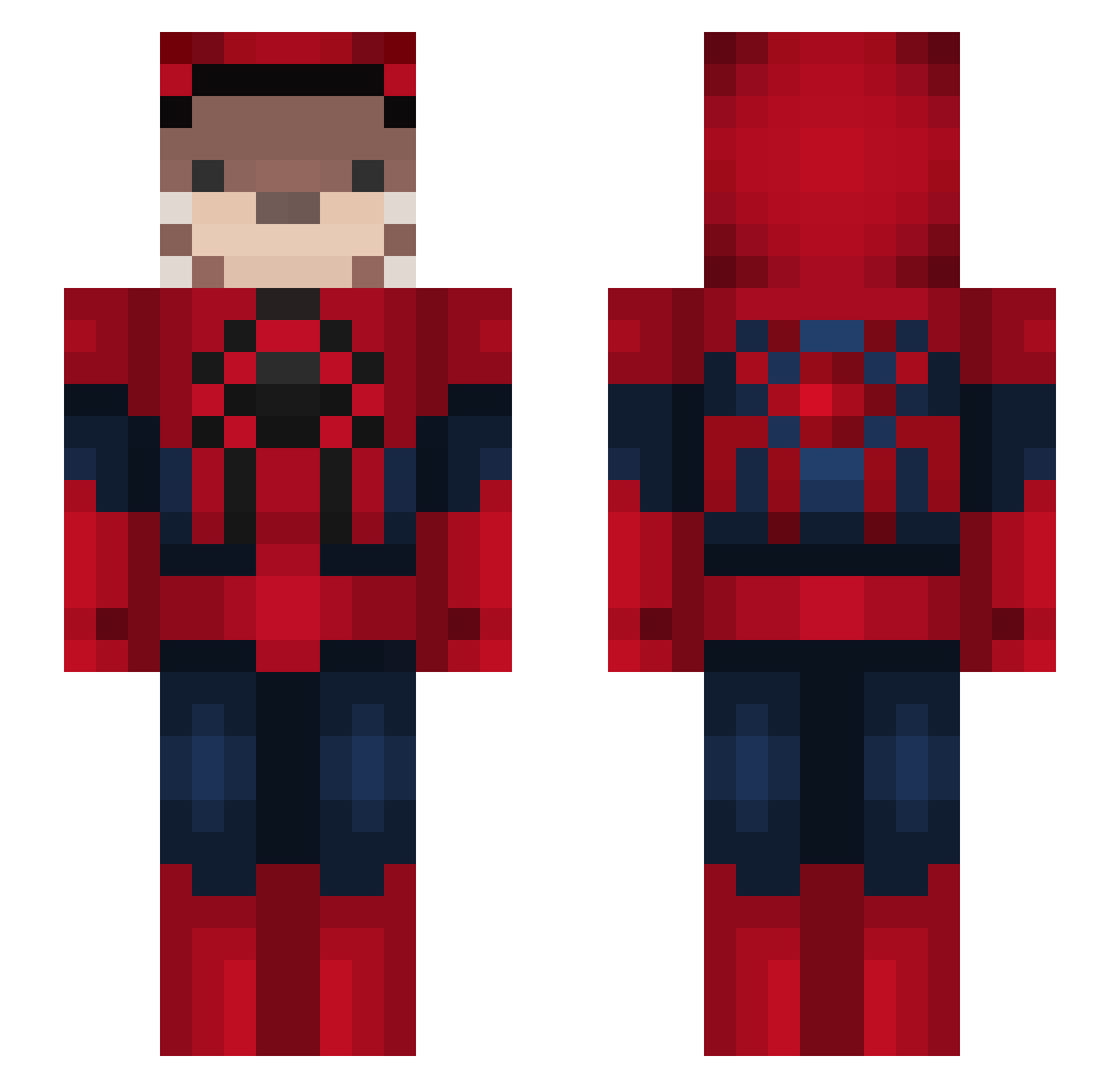bibou3301 Minecraft skin, front and back view