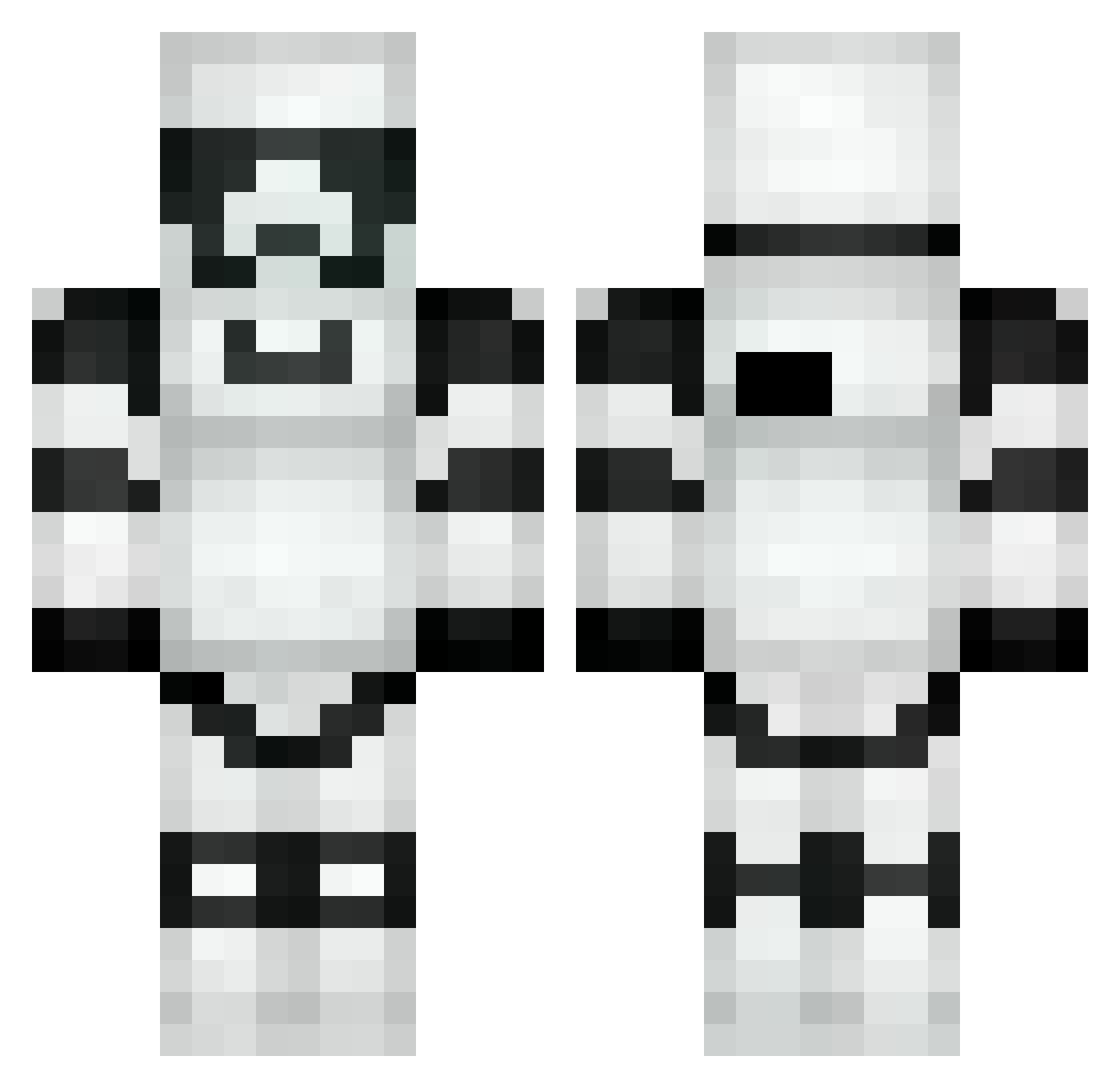 EidLeWeise Minecraft skin, front and back view