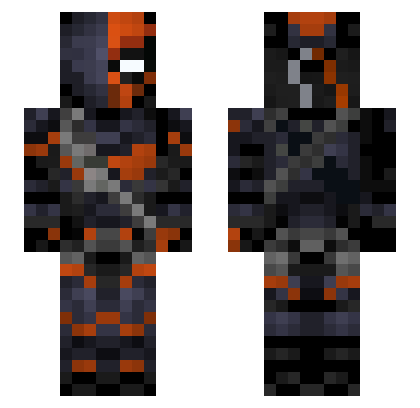 Mr_Jest Minecraft skin, front and back view