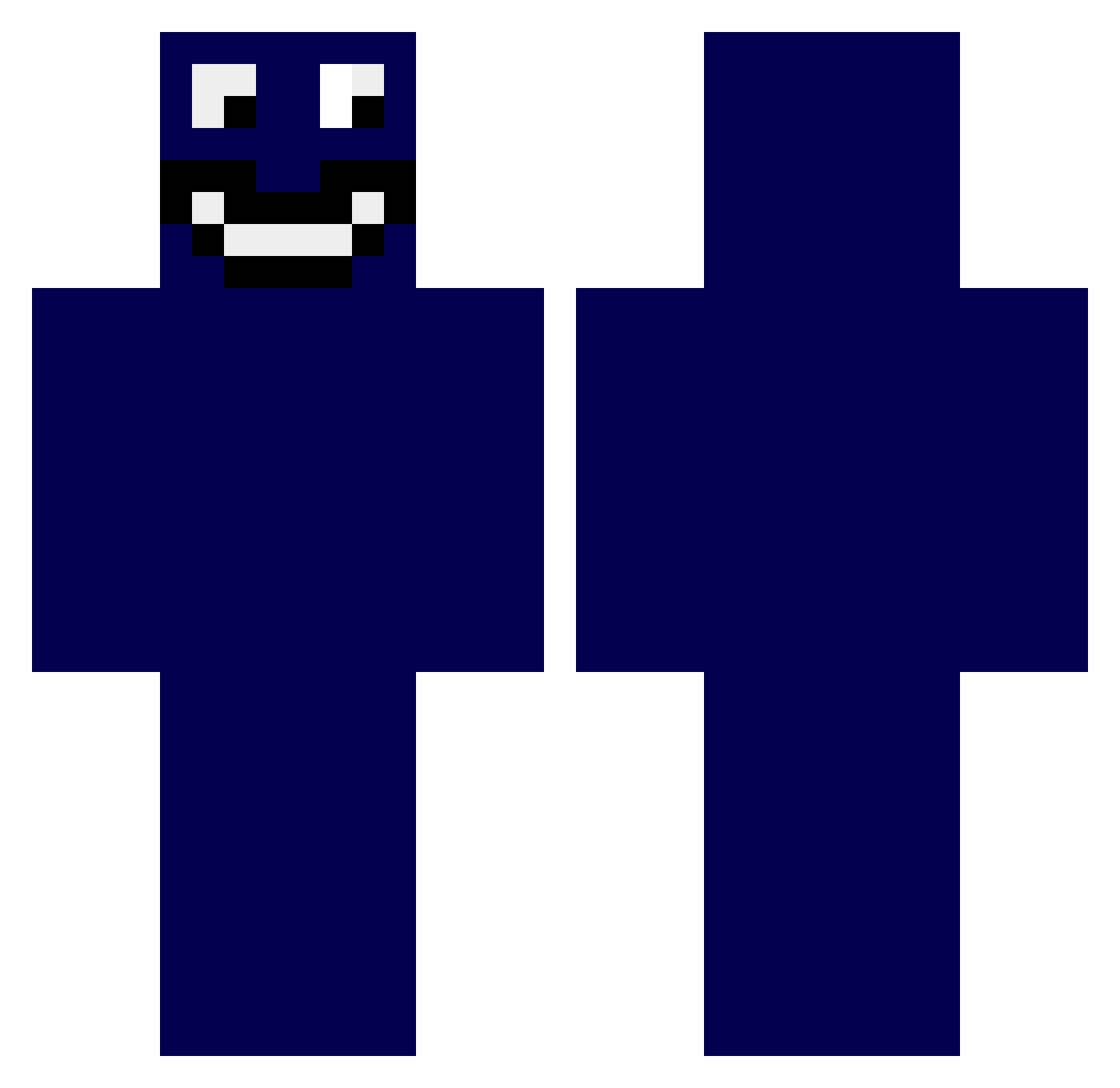 Spartannnn Minecraft skin, front and back view