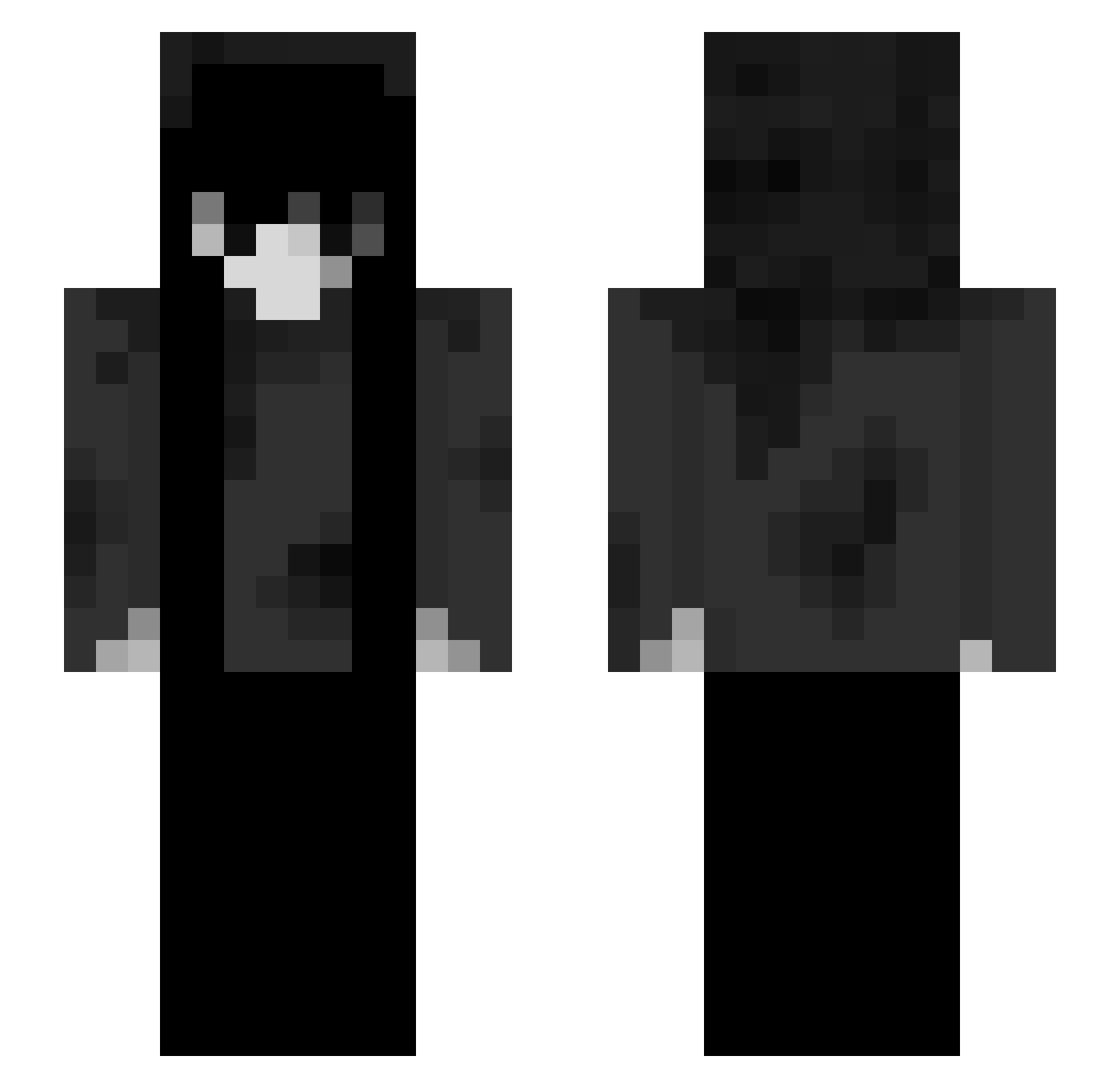 ism__ Minecraft skin, front and back view