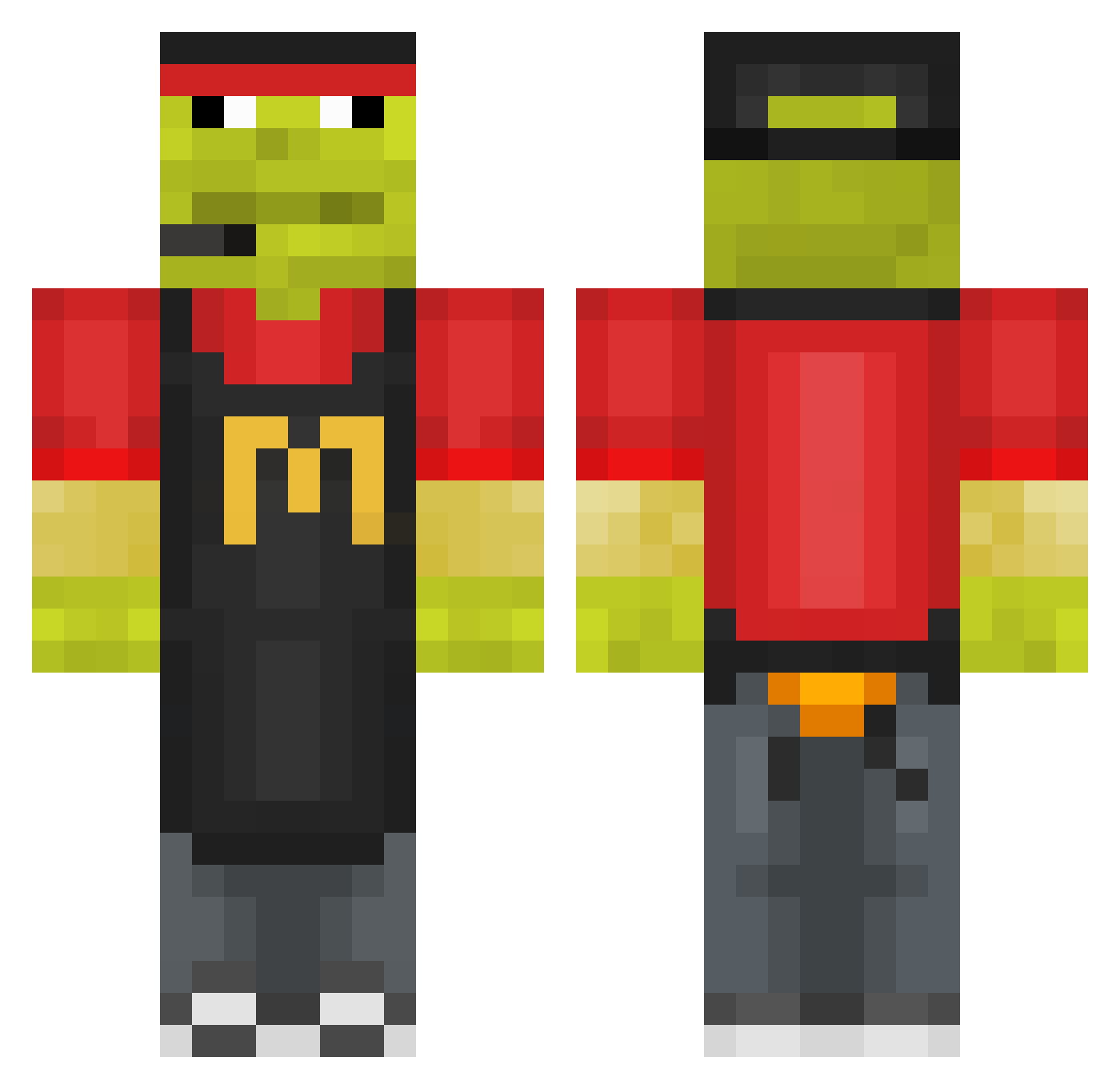 Sveninhoooo Minecraft skin, front and back view
