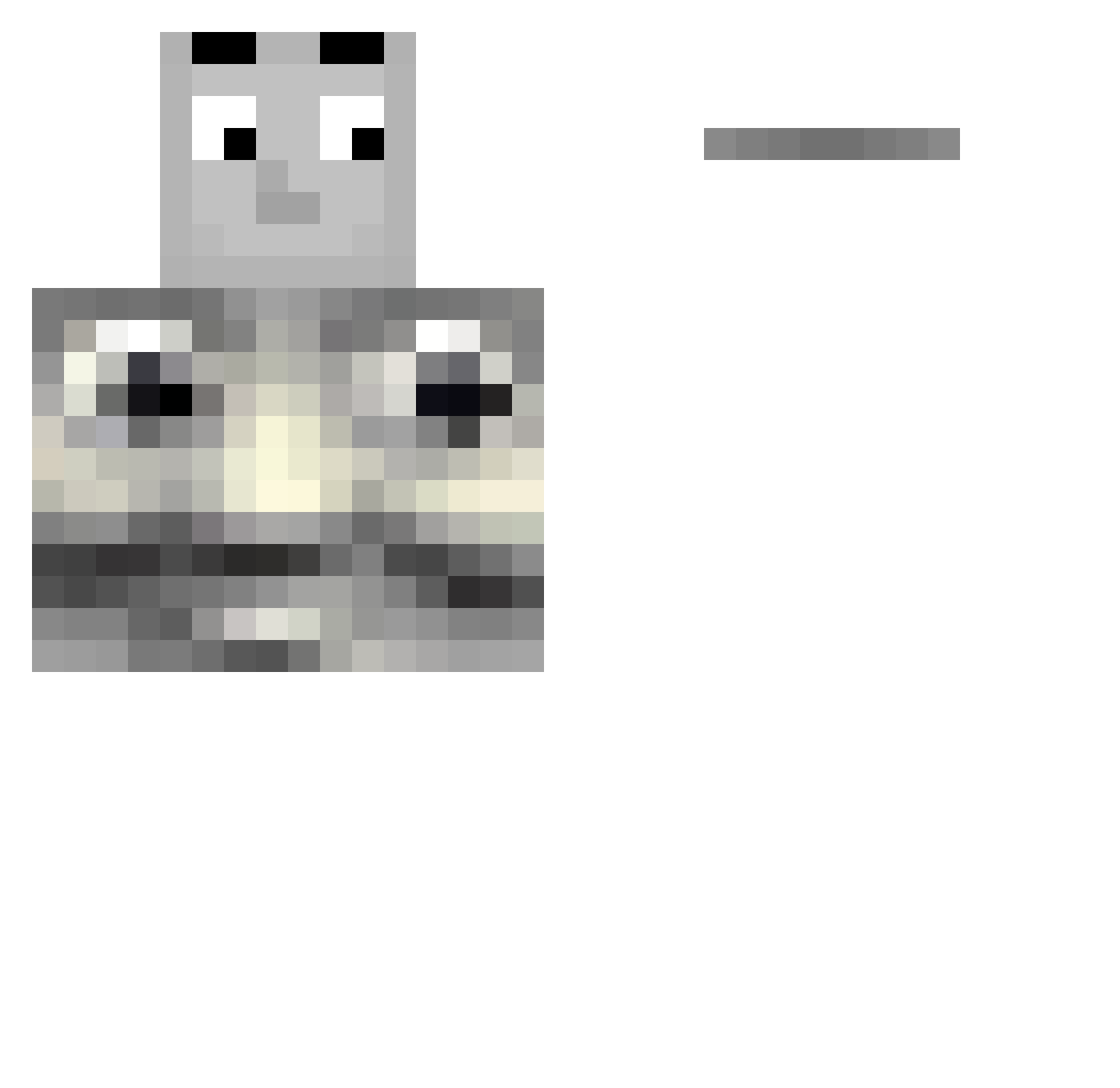 chwzz Minecraft skin, front and back view