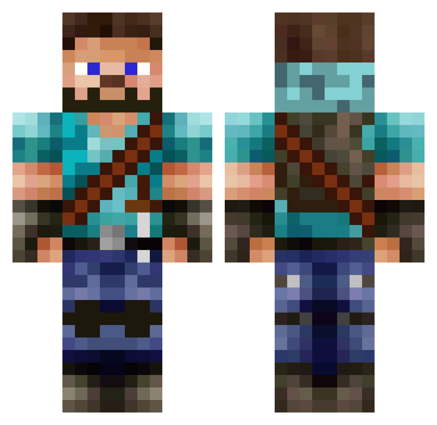 wilku_gra Minecraft skin, front and back view