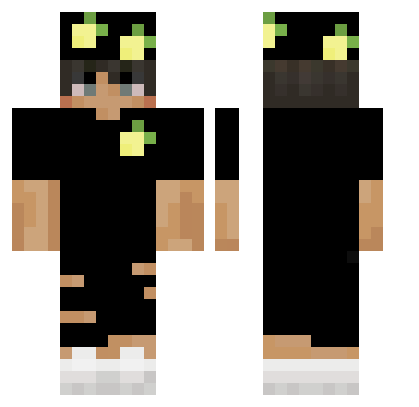 xanaxismyboo7 Minecraft skin, front and back view