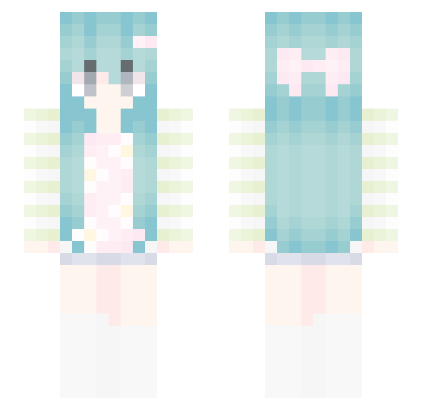 s7_4 Minecraft skin, front and back view