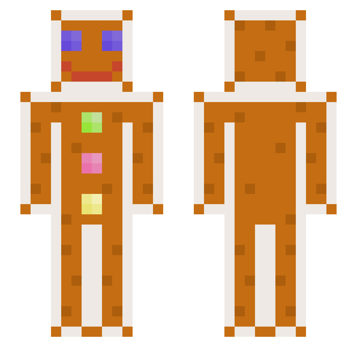 Timejka_ Minecraft skin, front and back view